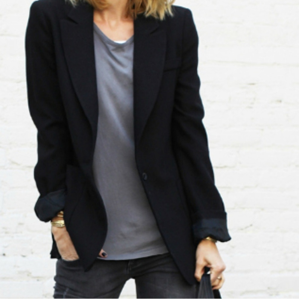 Pendleton Classic Women's Black Blazer Jacket Virgin Wool - Size 6